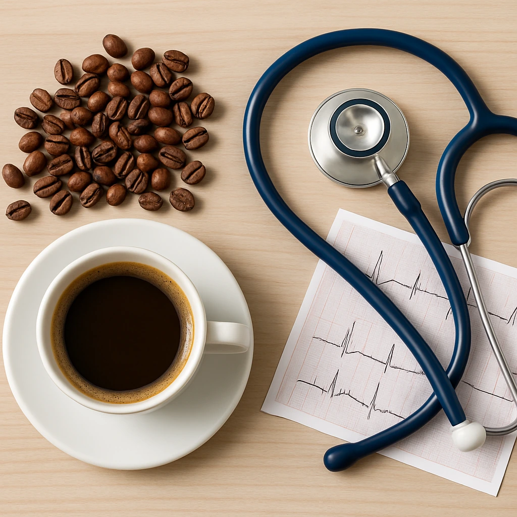 Medical professionals discussing caffeine consumption guidelines